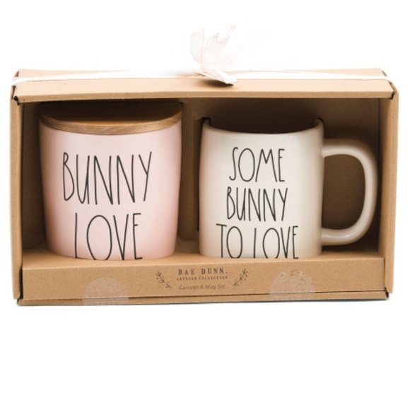 Rae Dunn Some Bunny Love Canister Mug Set Easter - Picture 2 of 2